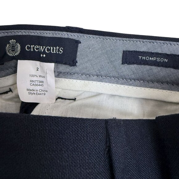 CREWCUTS Little Boys Suit Size 2 Toddler Navy Blue Wool Thompson Blazer w/ Pants - Picture 12 of 14